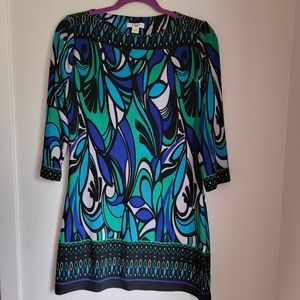 CATO Abstracted Pattern Summer Dress [S]